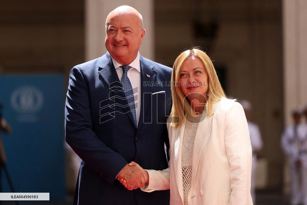 Meloni Meets with Austrian Federal Chancellor Christian Stocker - Rome