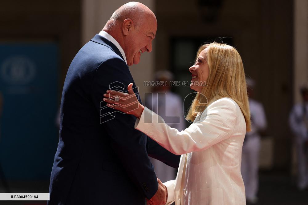 Meloni Meets with Austrian Federal Chancellor Christian Stocker - Rome