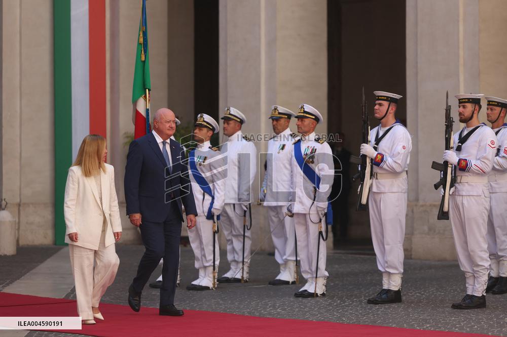 Meloni Meets with Austrian Federal Chancellor Christian Stocker - Rome