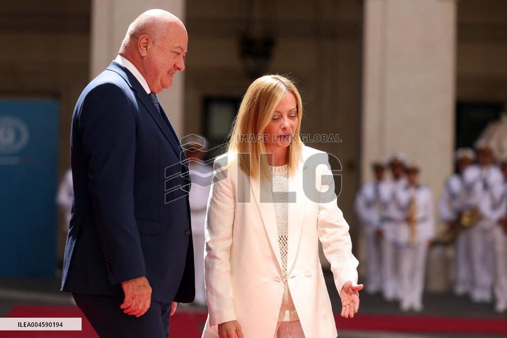 Meloni Meets with Austrian Federal Chancellor Christian Stocker - Rome