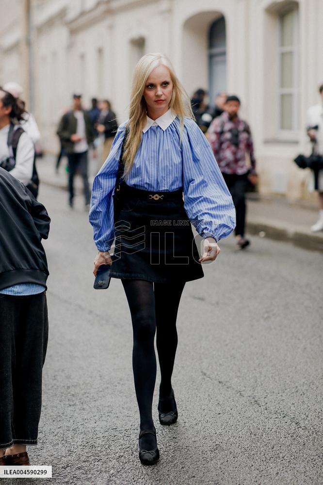 PFW - Patou Outside Arrivals