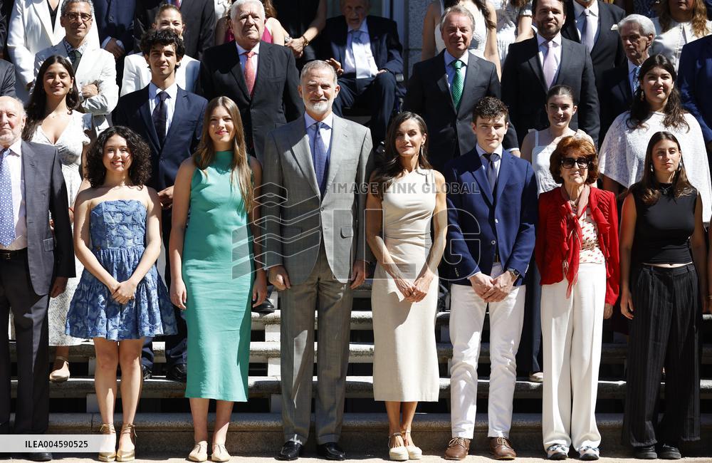 Queen Letizia Receives In Audience - Madrid