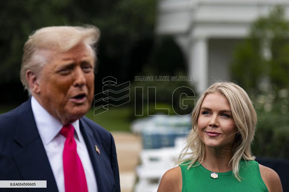 US President Donald Trump boards Marine One
