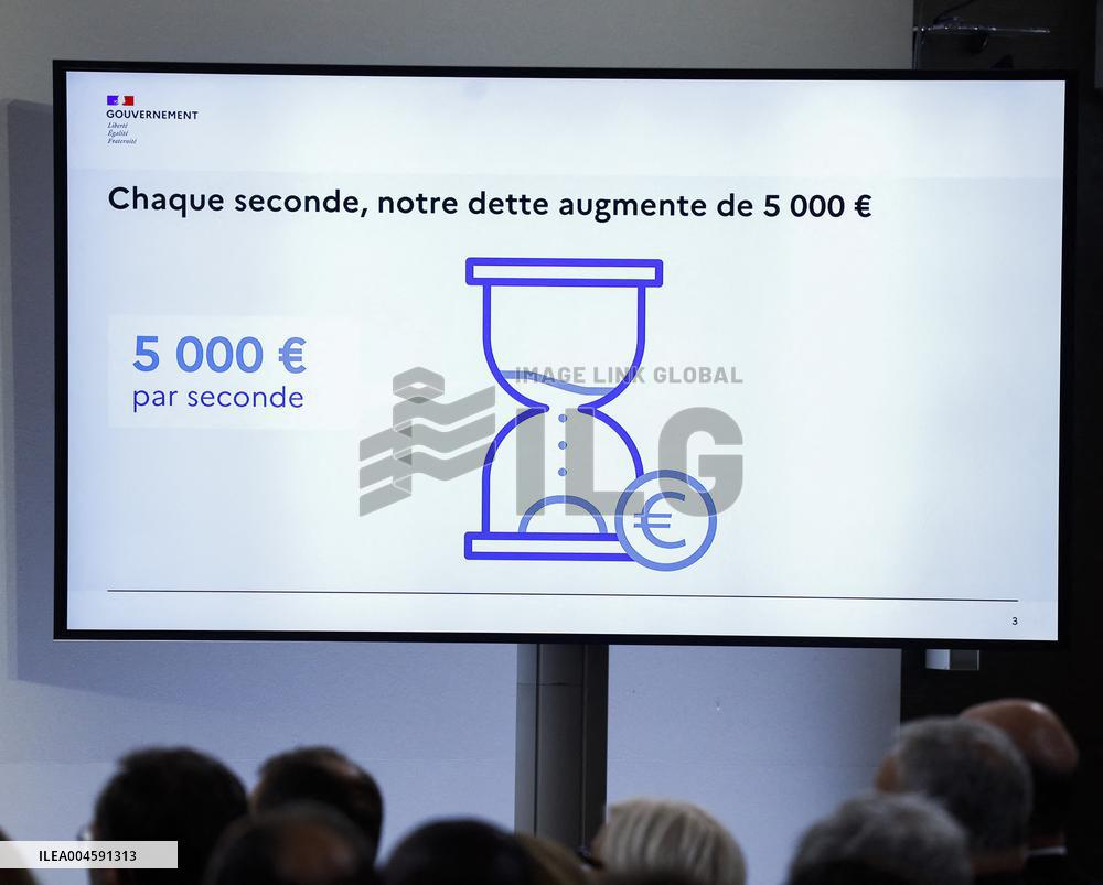 PM Bayrou Unveiling Main Guidelines Of France s 2026 Budget - Paris