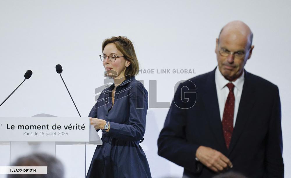 PM Bayrou Unveiling Main Guidelines Of France s 2026 Budget - Paris