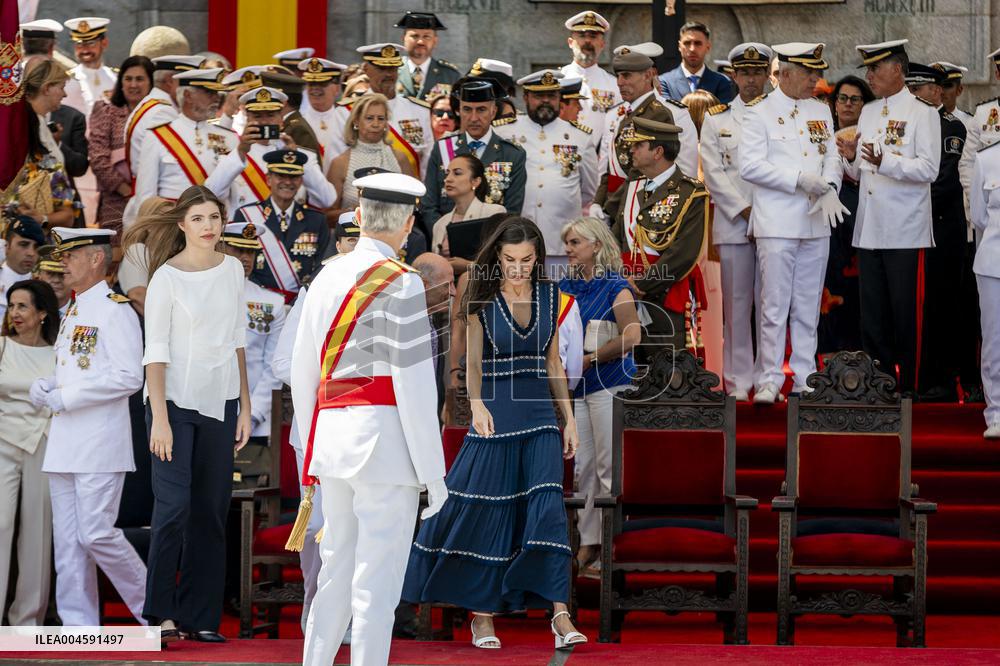 Royal Family Supports Princess Leonor at Flag Swearing Ceremony - Spain