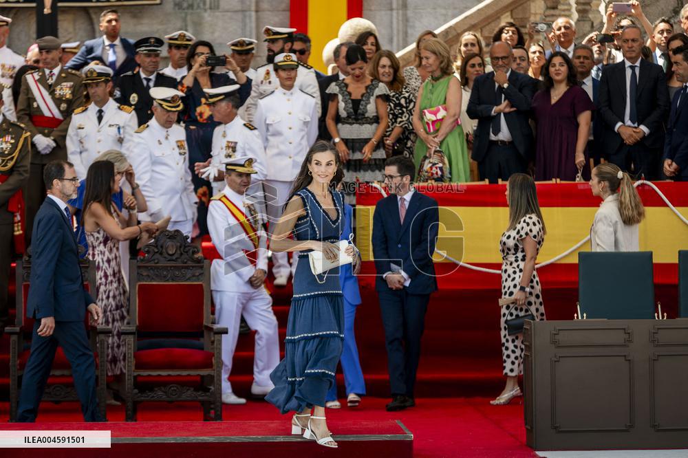 Royal Family Supports Princess Leonor at Flag Swearing Ceremony - Spain