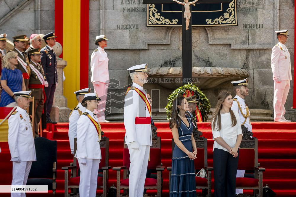Royal Family Supports Princess Leonor at Flag Swearing Ceremony - Spain