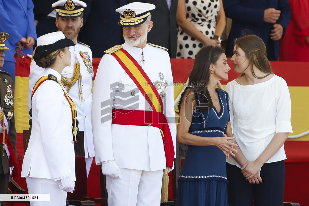 Royal Family Supports Princess Leonor at Flag Swearing Ceremony - Spain
