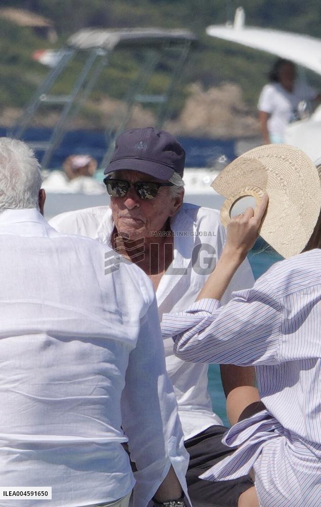 Michael Douglas at Club 55 - Saint-Tropez