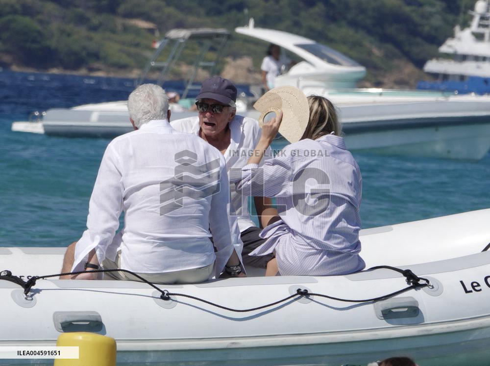 Michael Douglas at Club 55 - Saint-Tropez