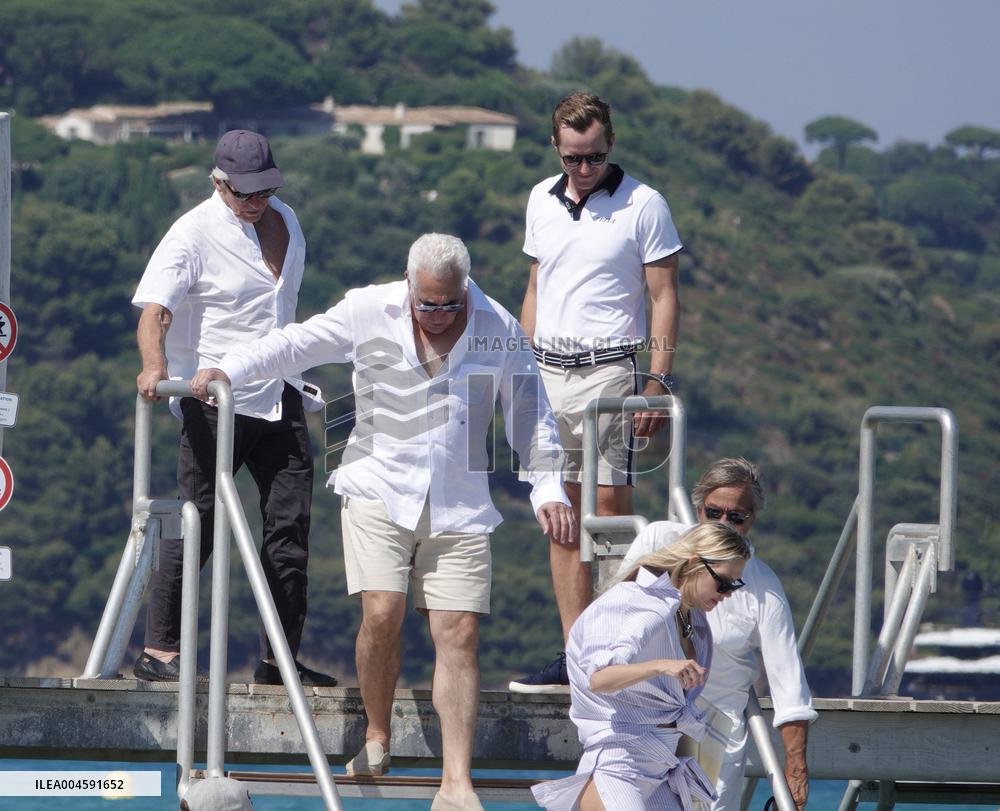 Michael Douglas at Club 55 - Saint-Tropez