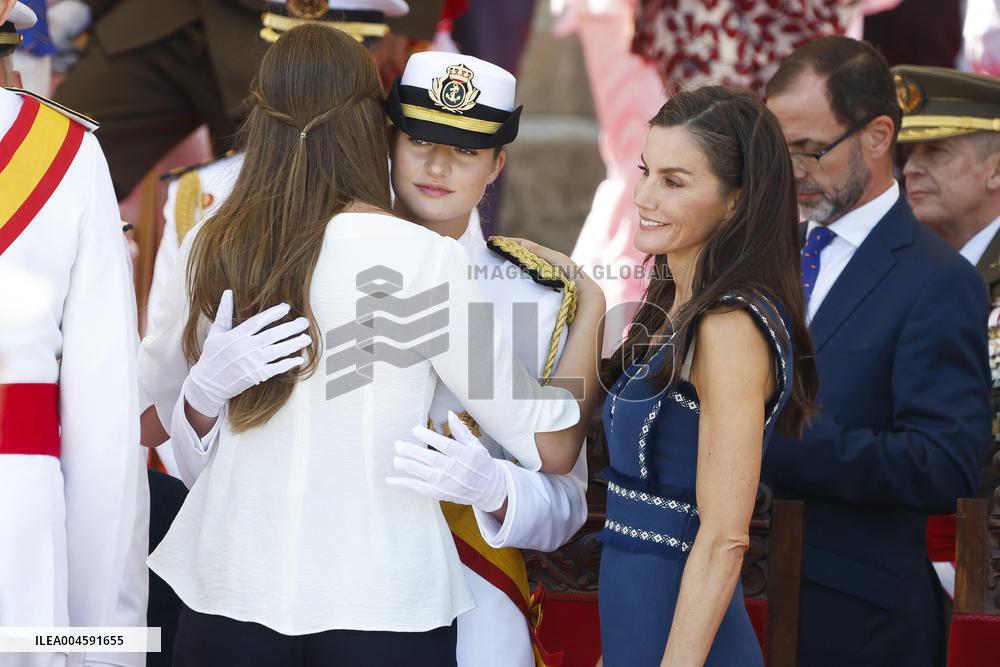 Royal Family Supports Princess Leonor at Flag Swearing Ceremony - Spain
