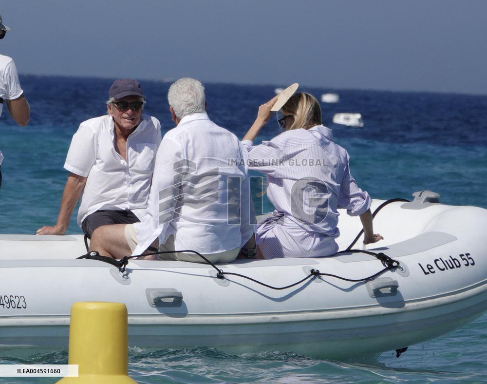 Michael Douglas at Club 55 - Saint-Tropez