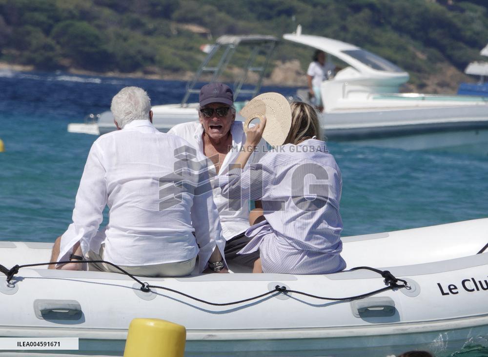 Michael Douglas at Club 55 - Saint-Tropez