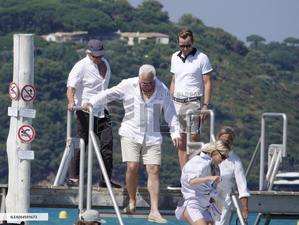Michael Douglas at Club 55 - Saint-Tropez