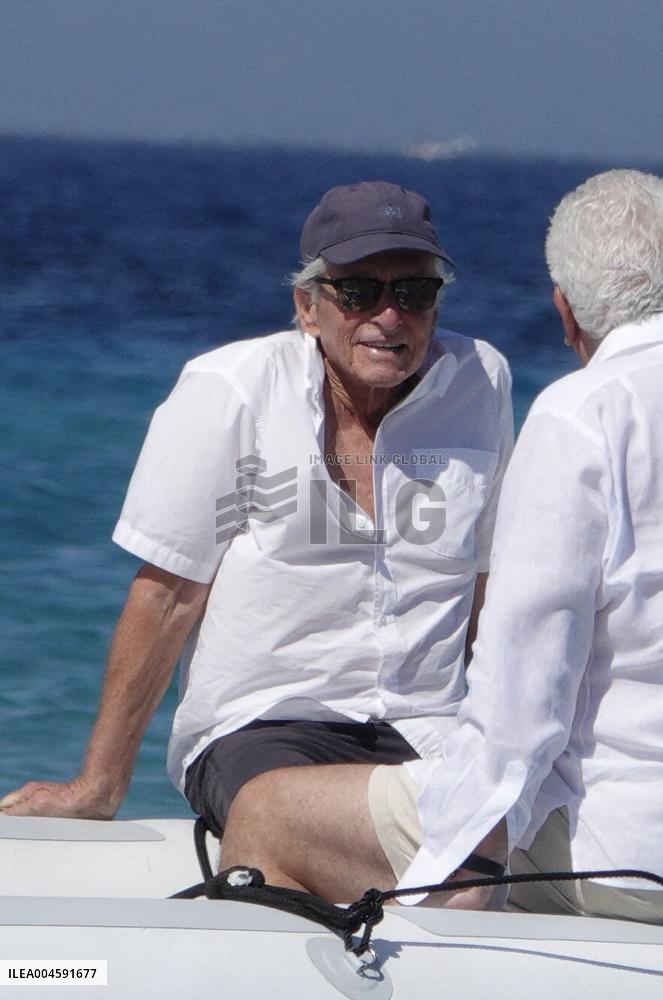 Michael Douglas at Club 55 - Saint-Tropez