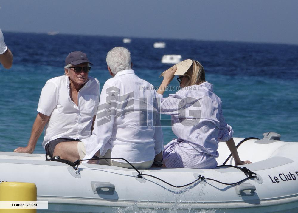 Michael Douglas at Club 55 - Saint-Tropez