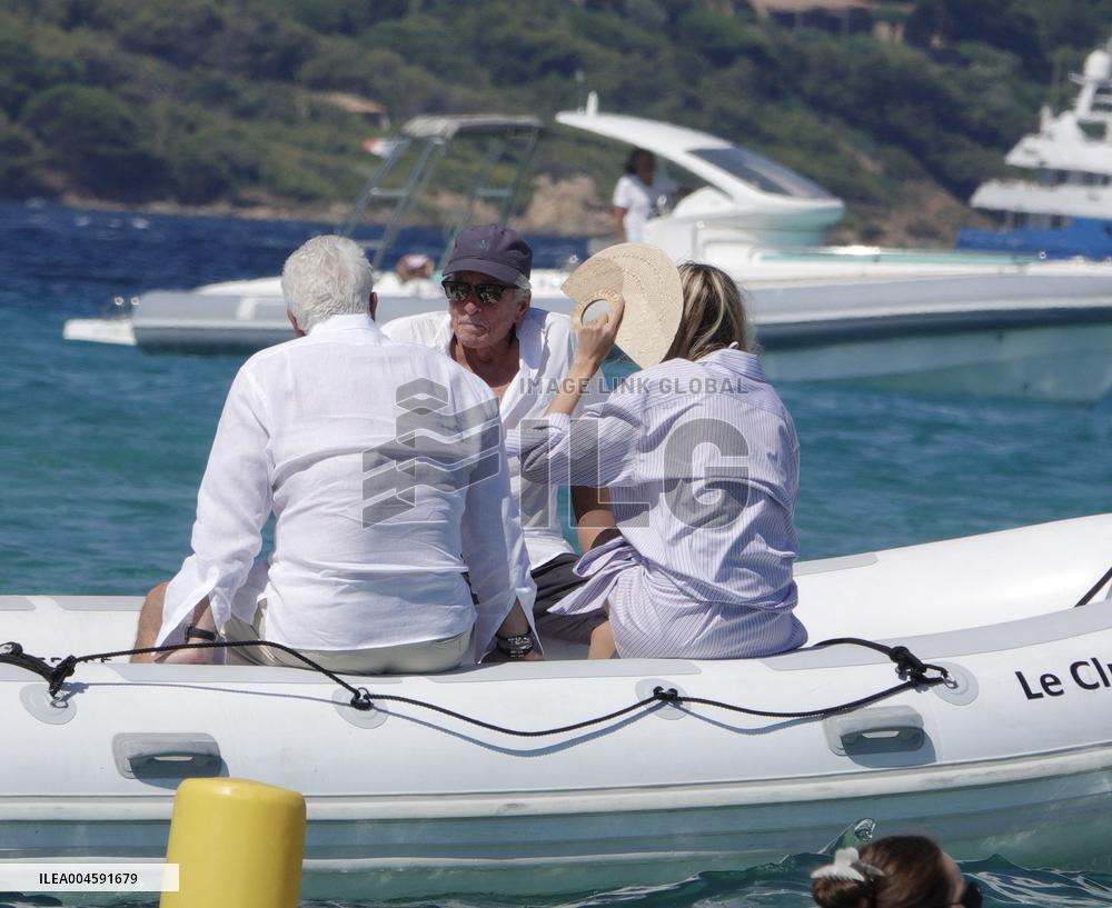 Michael Douglas at Club 55 - Saint-Tropez