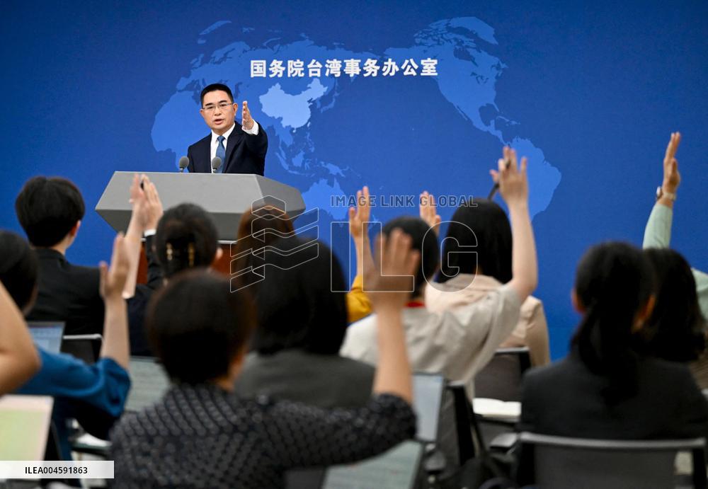 China s Taiwan Affairs Office Press Conference in Beijing - China