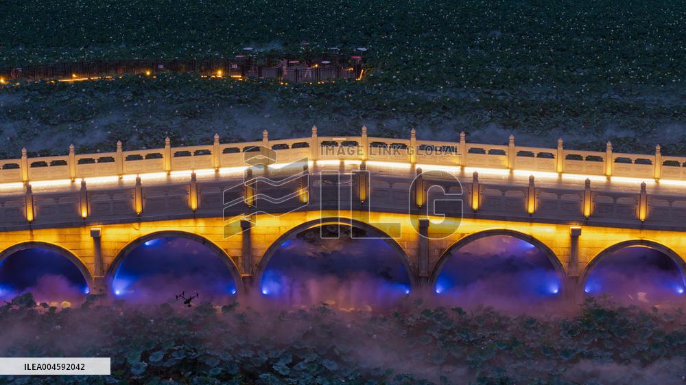 Chongyuan Temple Night View in Suzhou