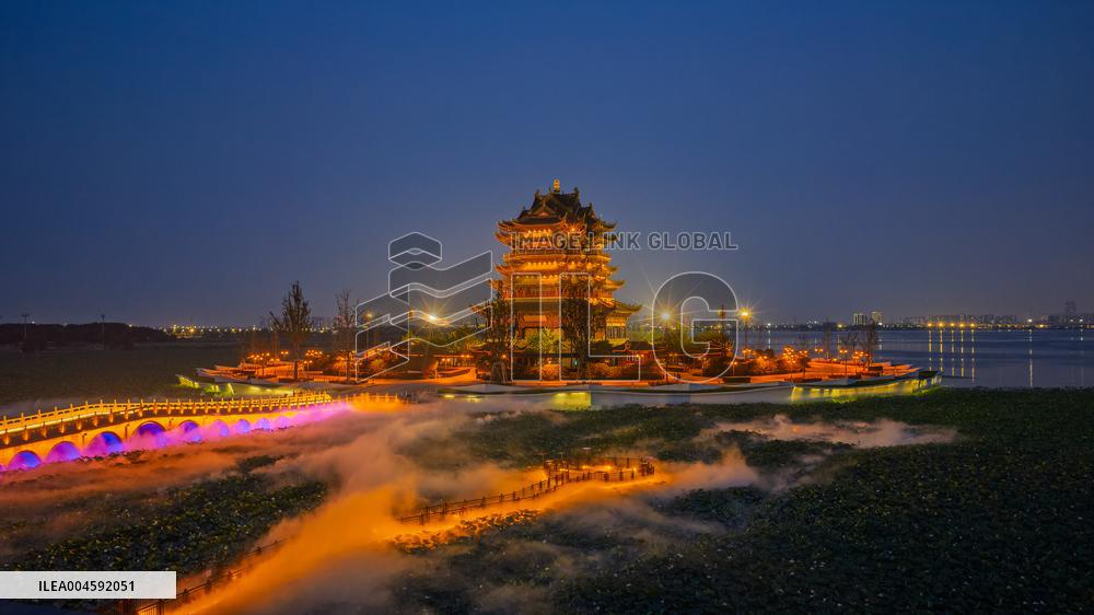Chongyuan Temple Night View in Suzhou