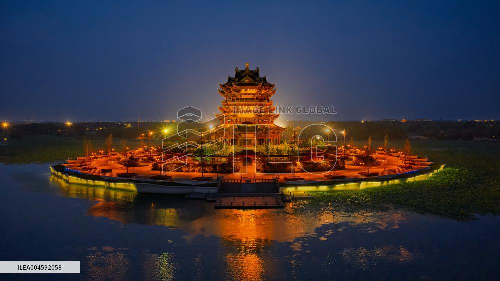 Chongyuan Temple Night View in Suzhou