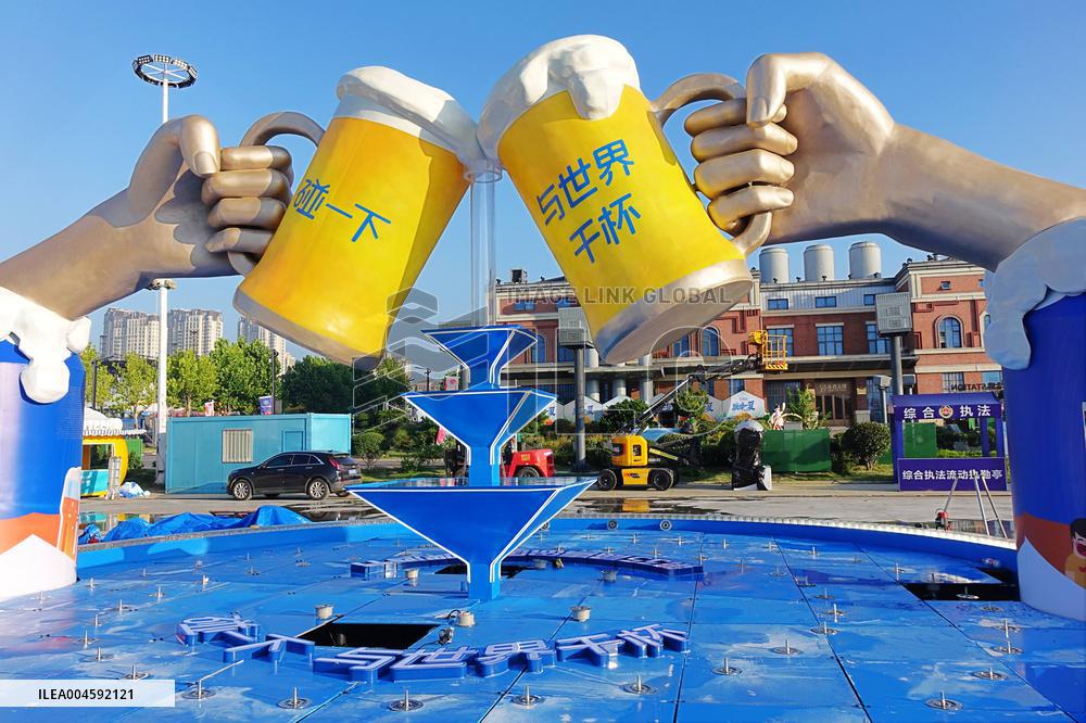 35th Qingdao International Beer Festival Preparation