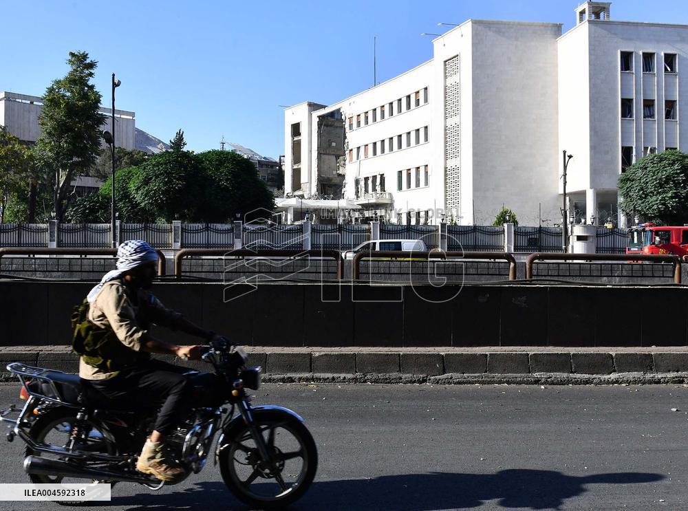 Syrian Army HQ Hit in Israeli Strikes - Damascus