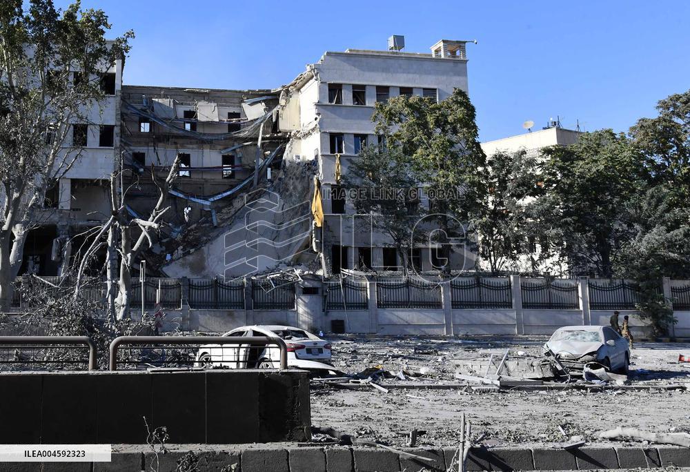 Syrian Army HQ Hit in Israeli Strikes - Damascus