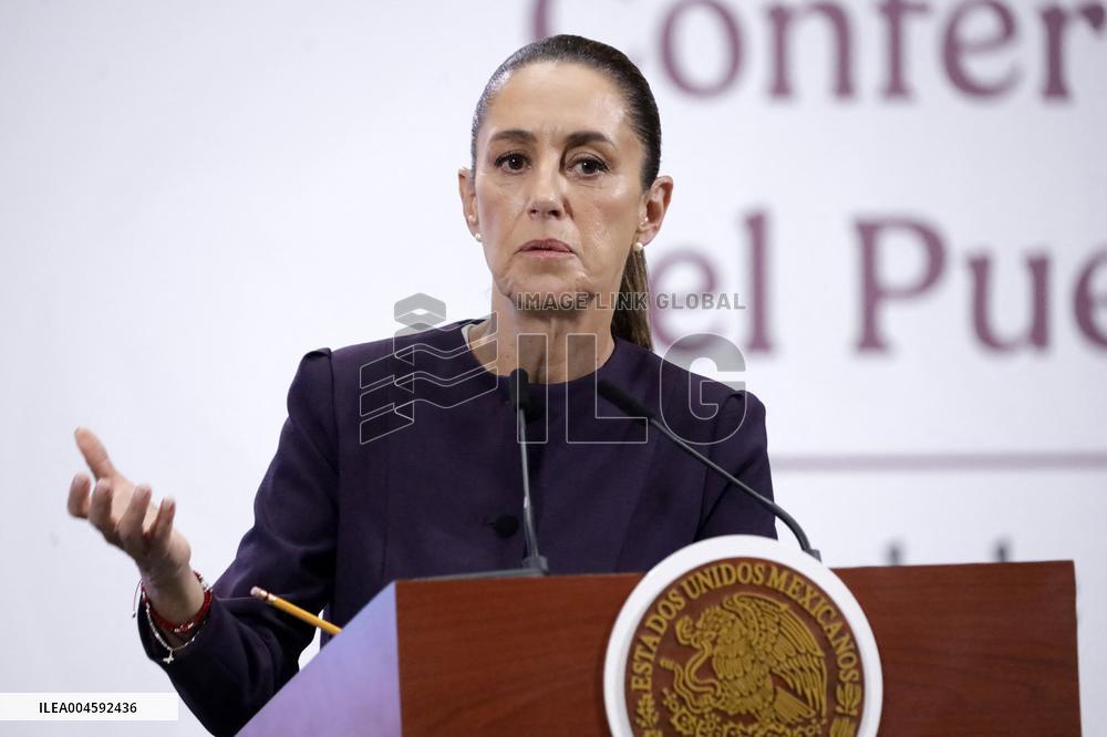 President Claudia Sheinbaum Holds Briefing Conference - Mexico