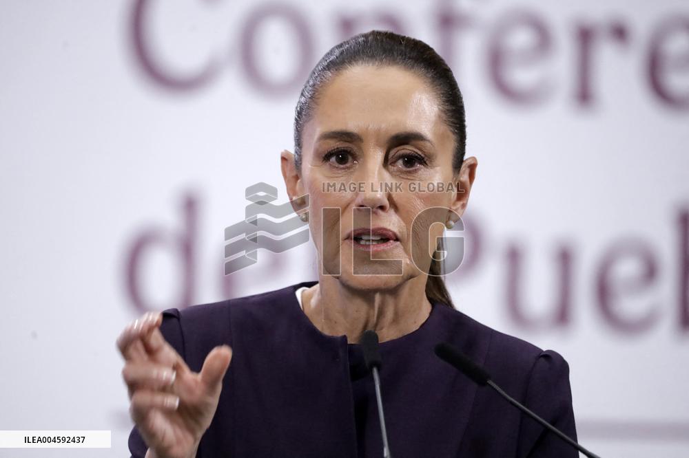 President Claudia Sheinbaum Holds Briefing Conference - Mexico