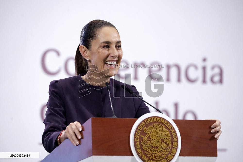 President Claudia Sheinbaum Holds Briefing Conference - Mexico