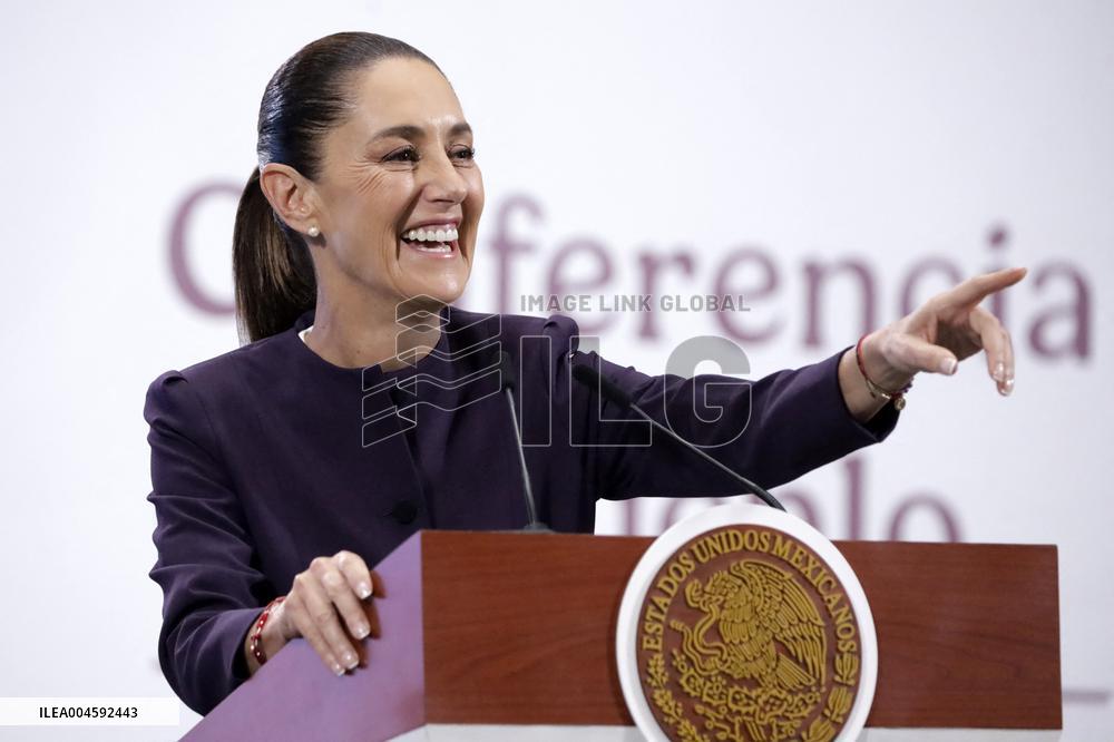 President Claudia Sheinbaum Holds Briefing Conference - Mexico
