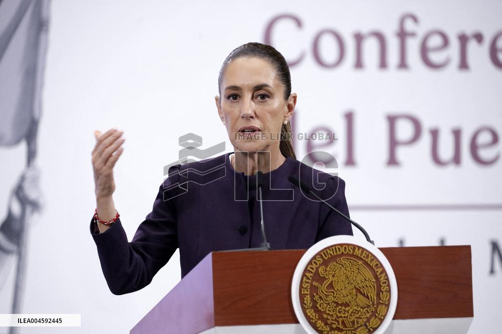 President Claudia Sheinbaum Holds Briefing Conference - Mexico