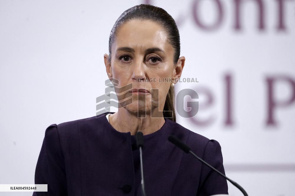 President Claudia Sheinbaum Holds Briefing Conference - Mexico