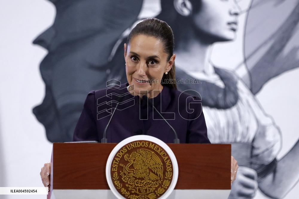President Claudia Sheinbaum Holds Briefing Conference - Mexico