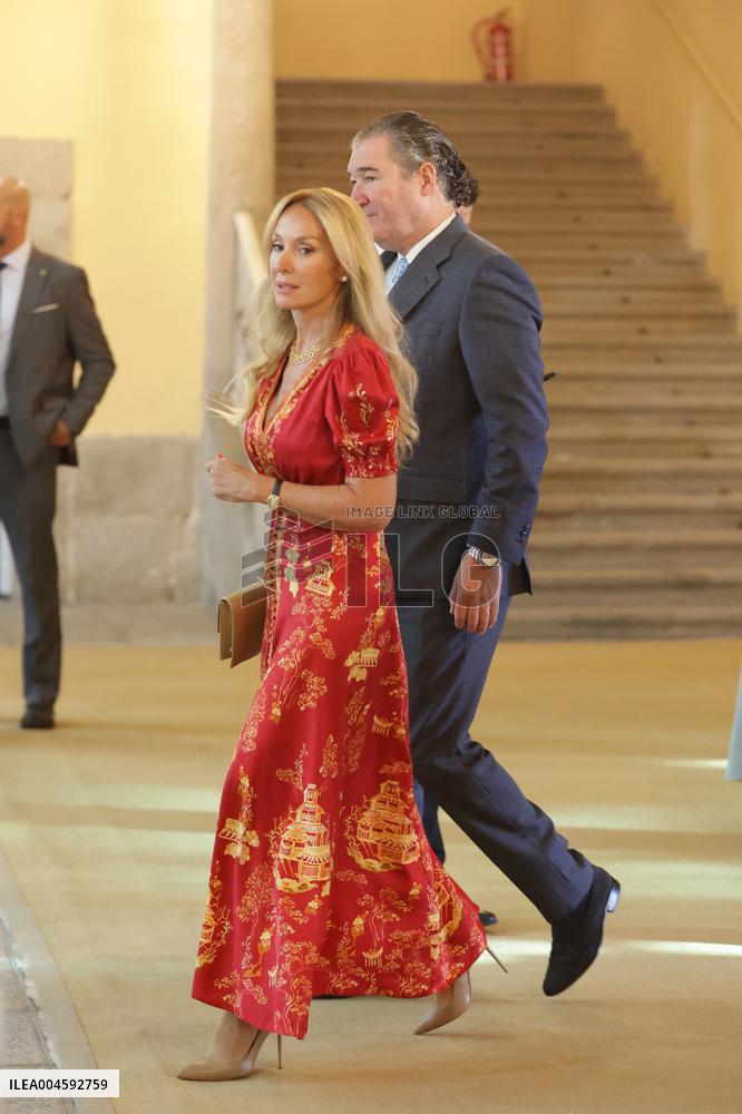 King and Queen of Spain Host Princess of Asturias Foundation Meeting - Madrid