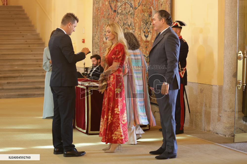 King and Queen of Spain Host Princess of Asturias Foundation Meeting - Madrid