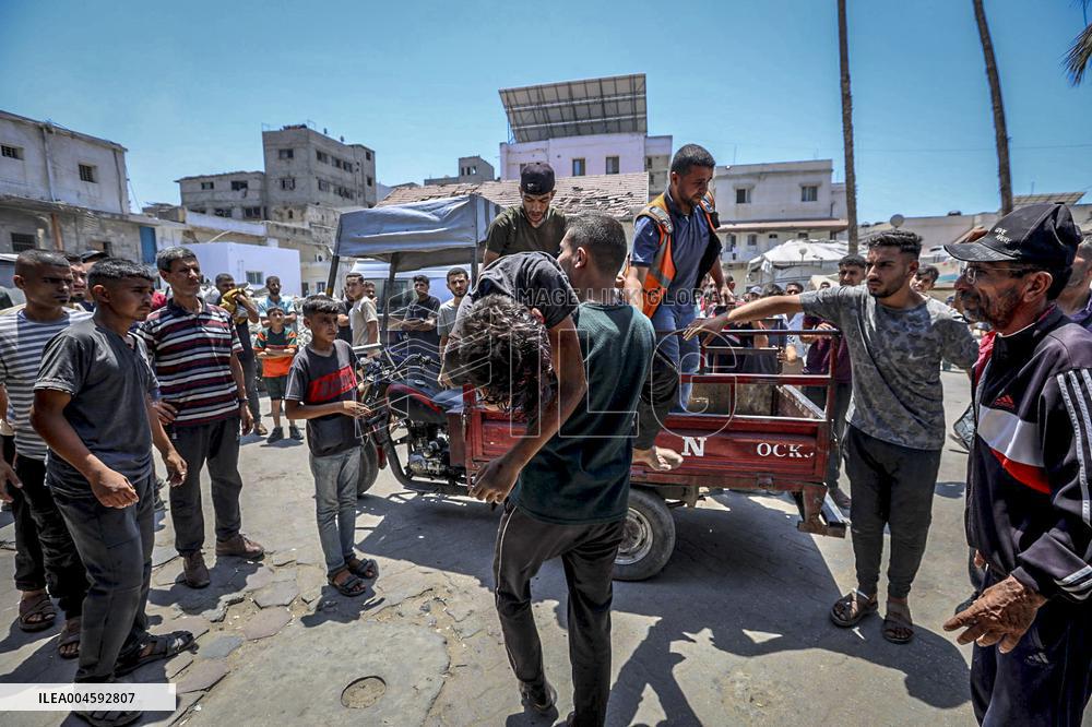 Israel Targets House in Gaza - Gaza City