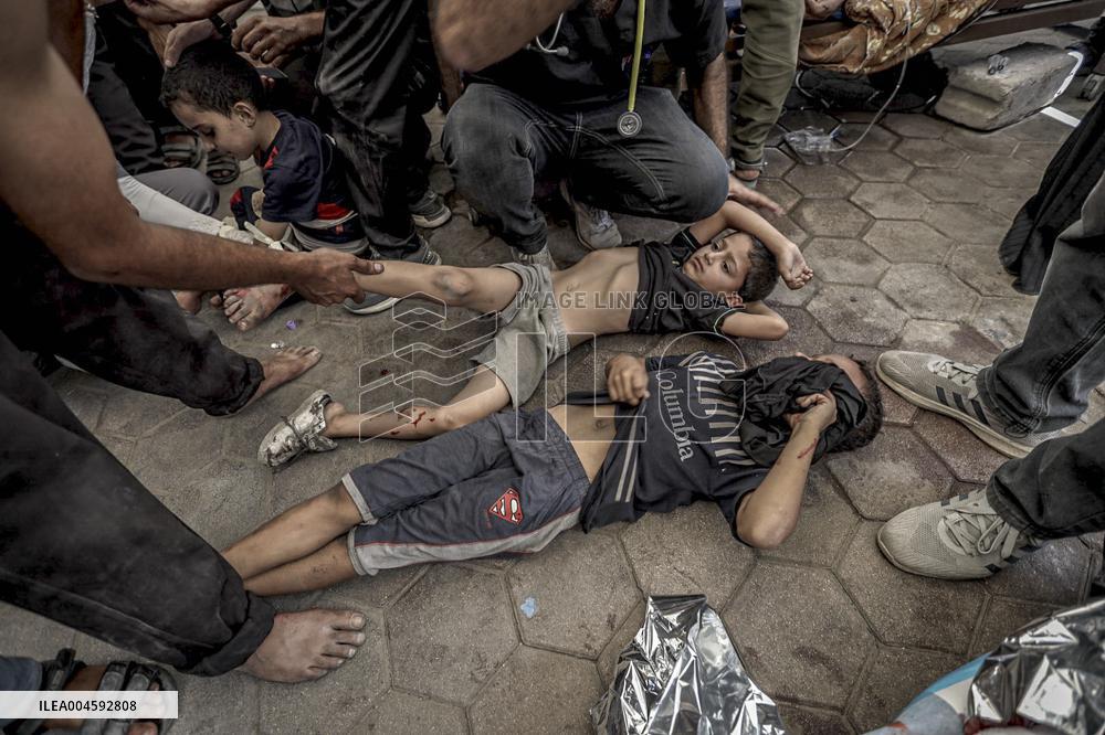 Israel Targets House in Gaza - Gaza City