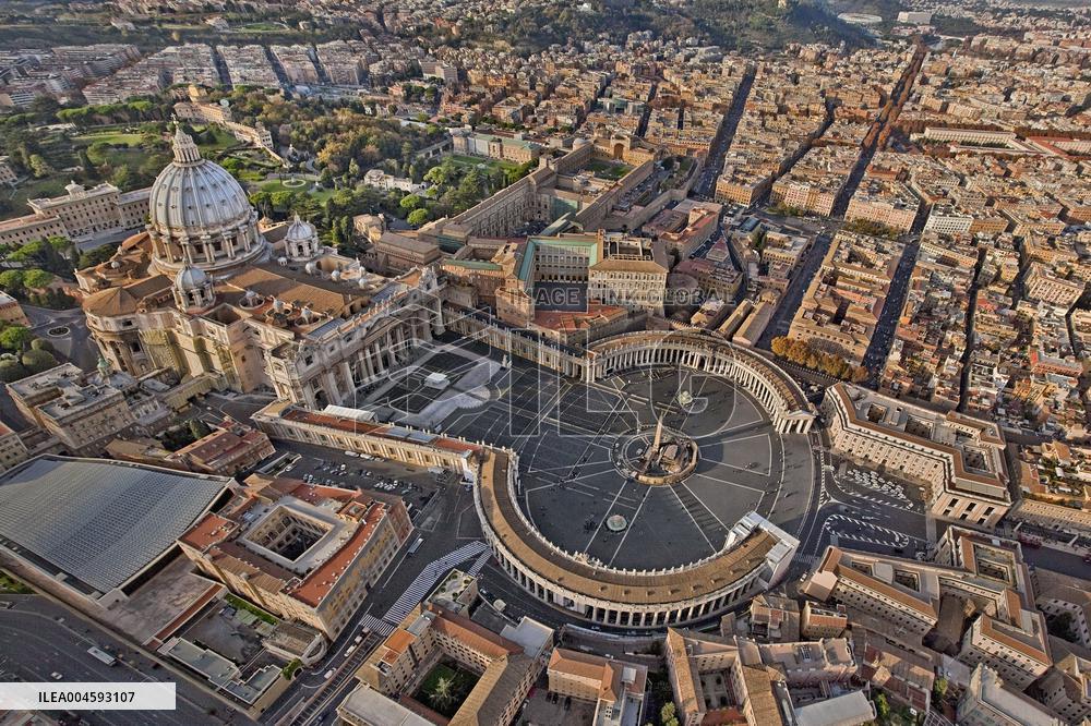 Illustration - Aerial Rome - Italy