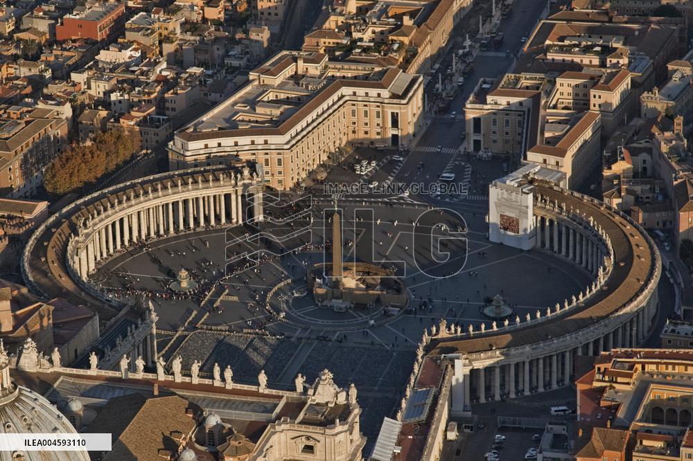 Illustration - Aerial Rome - Italy
