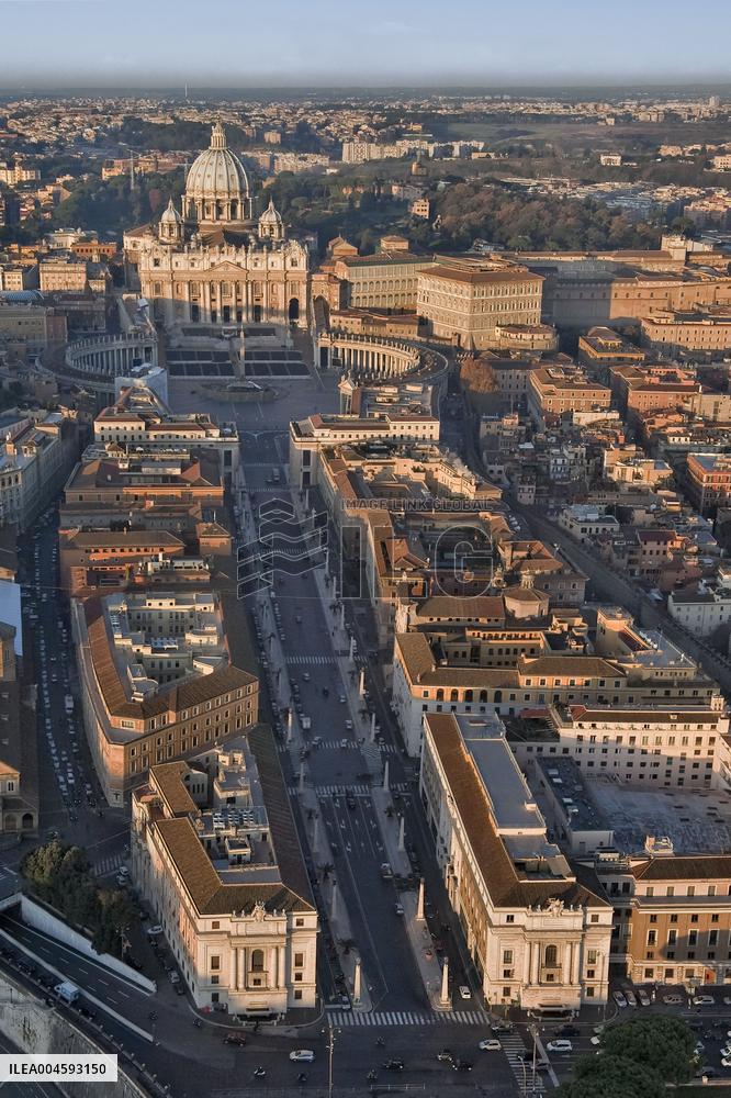 Illustration - Aerial Rome - Italy