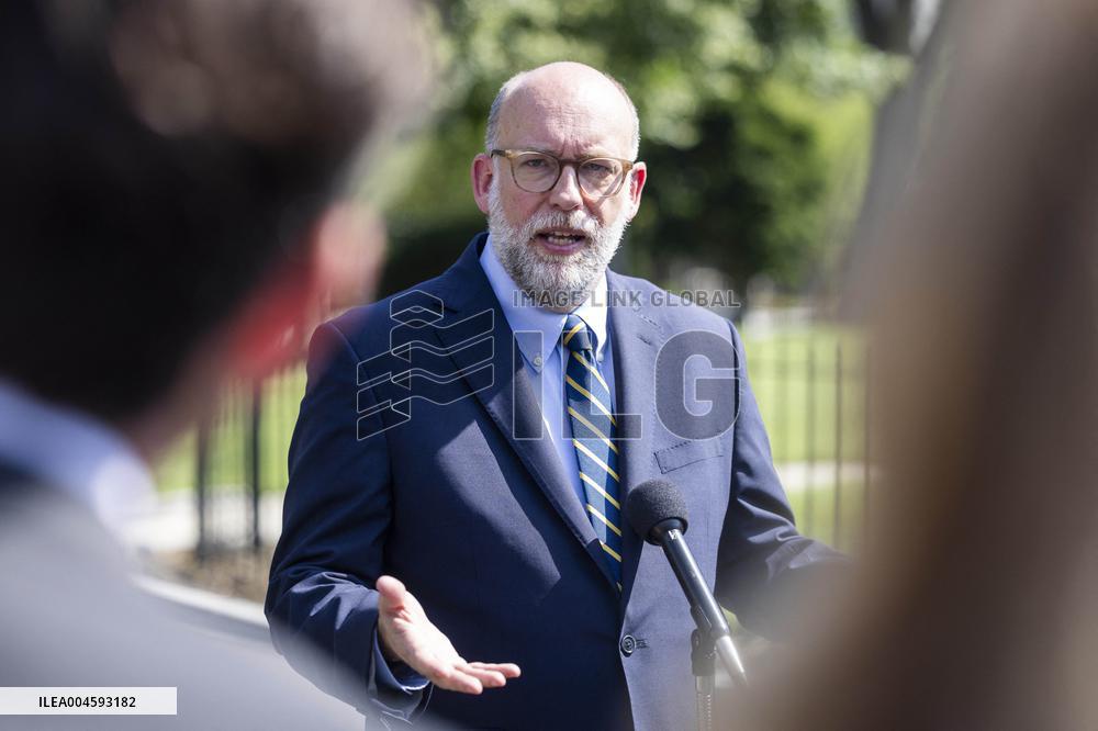 Director of the United States Office of Management and Budget (OMB) Russell Vought speaks at White House