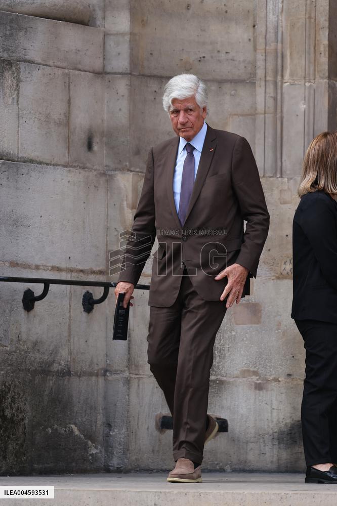 Thierry Ardisson Funeral - Paris
