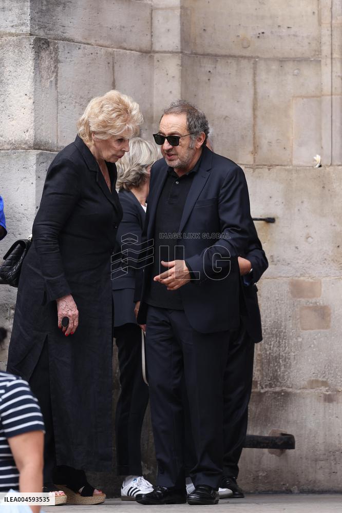 Thierry Ardisson Funeral - Paris