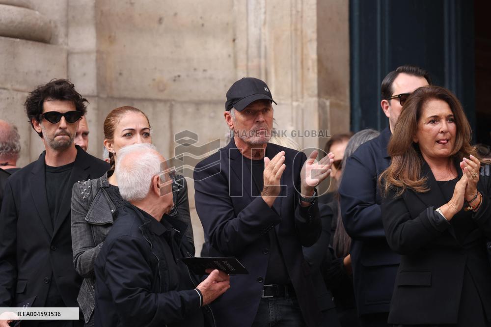 Thierry Ardisson Funeral - Paris