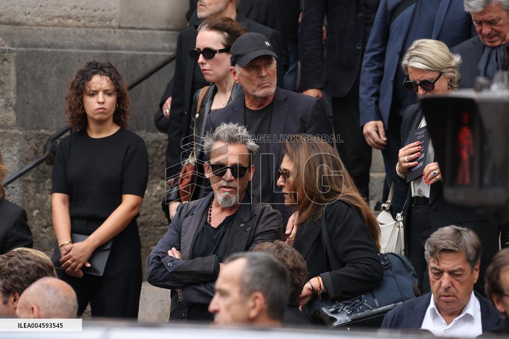 Thierry Ardisson Funeral - Paris