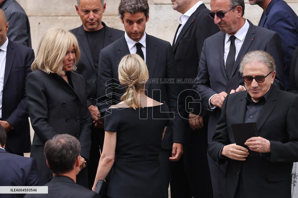 Thierry Ardisson Funeral - Paris